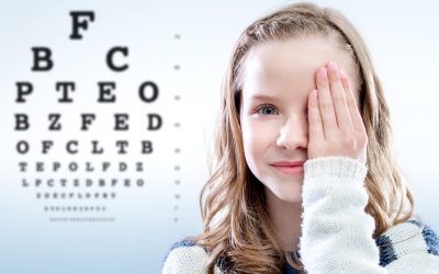 Young Lady Reading Eye Chart